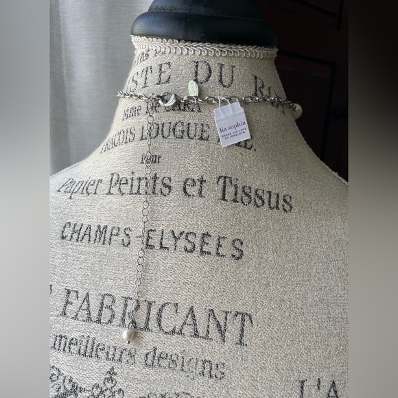 NWT Lia Sophia 17”-22” Pearl Necklace - Picture 8 of 16